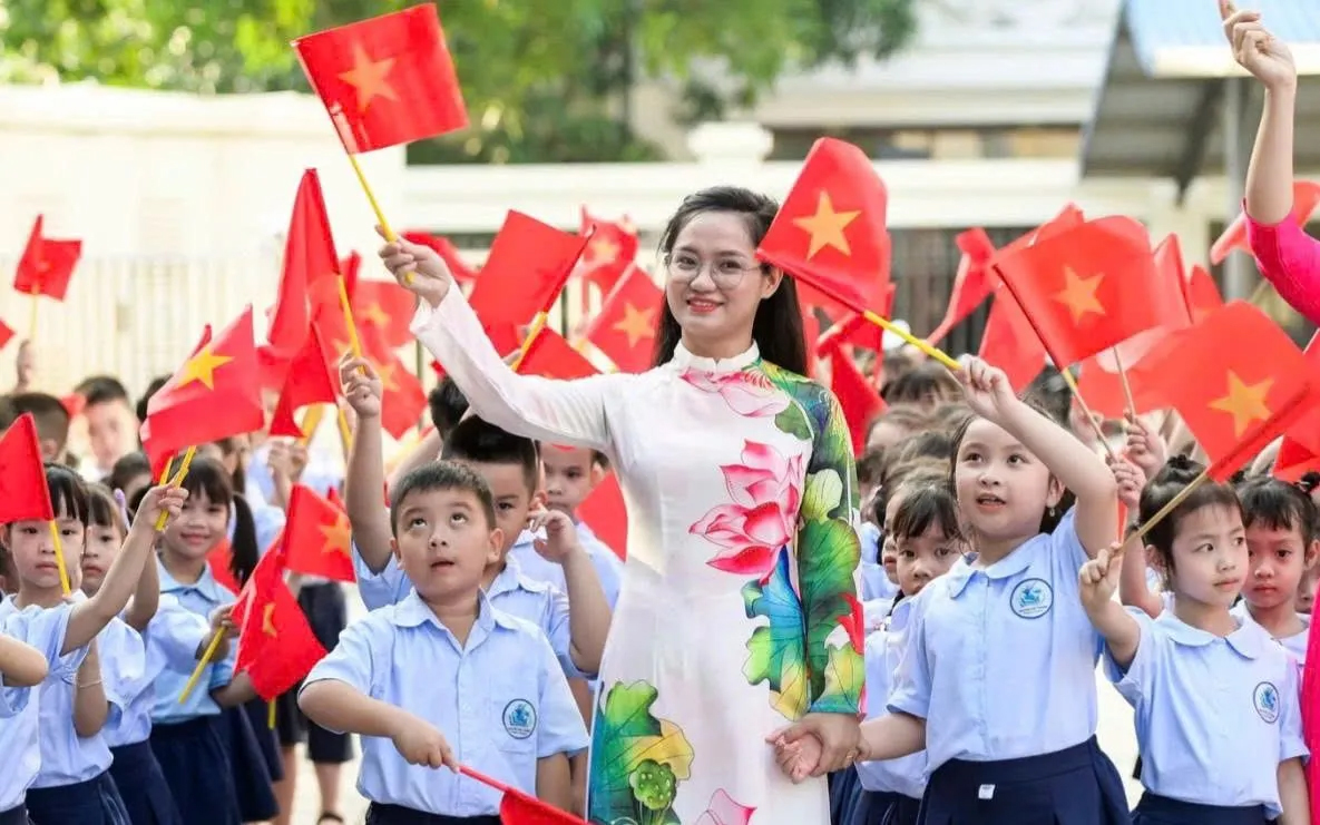 Các hoạt động trong ngày khai giảng được tổ chức theo hướng gần gũi, thiết thực, phù hợp với tâm lý lứa tuổi học sinh. Ảnh: MOET