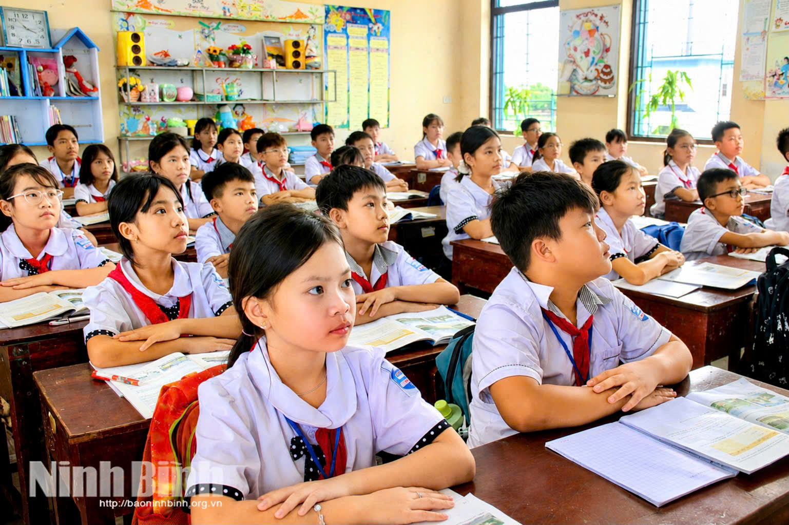 Một tiết học của các em học sinh Trường Tiểu học Hải Hưng, xã Hải Hưng năm học 2025-2026.