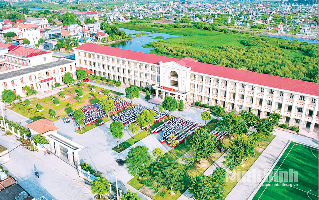 Điểm trường chính Trường THCS Xuân Trường B, xã Xuân Trường được đầu tư cơ sở vật chất khang trang, phục vụ năm học mới. Ảnh: CTV
