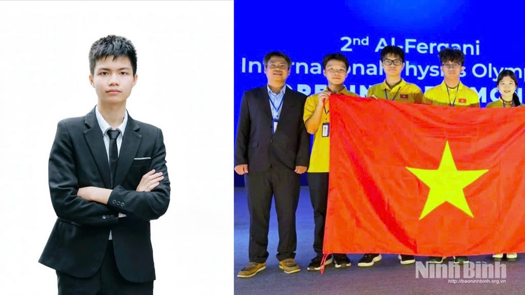 Em Lê Bá Tuấn Việt giành 2 tấm Huy chương Vàng quốc tế môn Vật lý và Thiên văn học.
