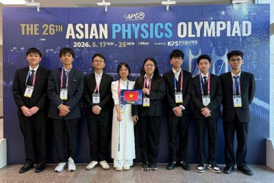 8/8 học sinh Việt Nam giành Huy chương tại Olympic Vật lí Châu Á 2026