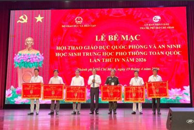 Ninh Bình đoạt Cờ Nhì toàn đoàn tại Hội thao Giáo dục Quốc phòng và An ninh học sinh THPT toàn quốc lần thứ IV, năm 2026