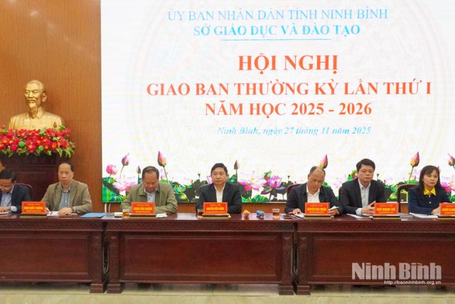 Sở Giáo dục và Đào tạo họp giao ban thường kỳ năm học 2025-2026