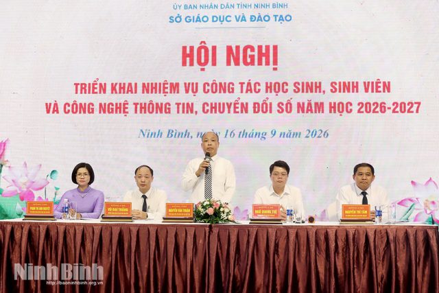Triển khai nhiệm vụ công tác học sinh, sinh viên và công nghệ thông tin, chuyển đổi số năm học 2026-2027