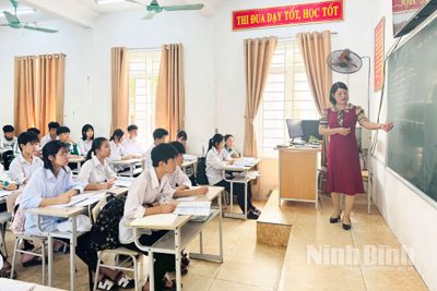 Trường THCS Chất Bình: Không ngừng nâng cao chất lượng dạy và học