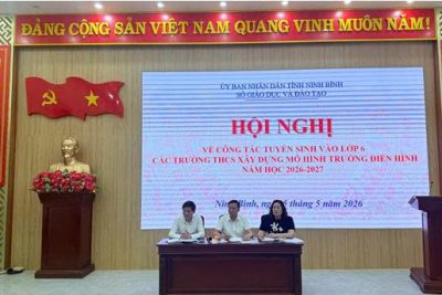 Sở Giáo dục và Đào tạo tổ chức Hội nghị về công tác tuyển sinh vào lớp 6 THCS năm học 2026-2027